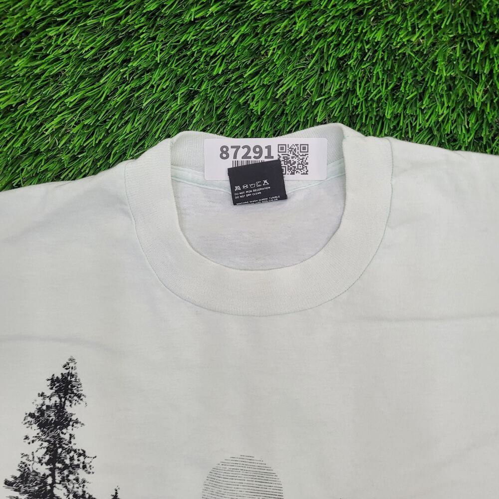 Vintage 1986 Lake-Tahoe Shirt Womens XL 22x27 Blue Artwork USA Baggy - Picture 8 of 13